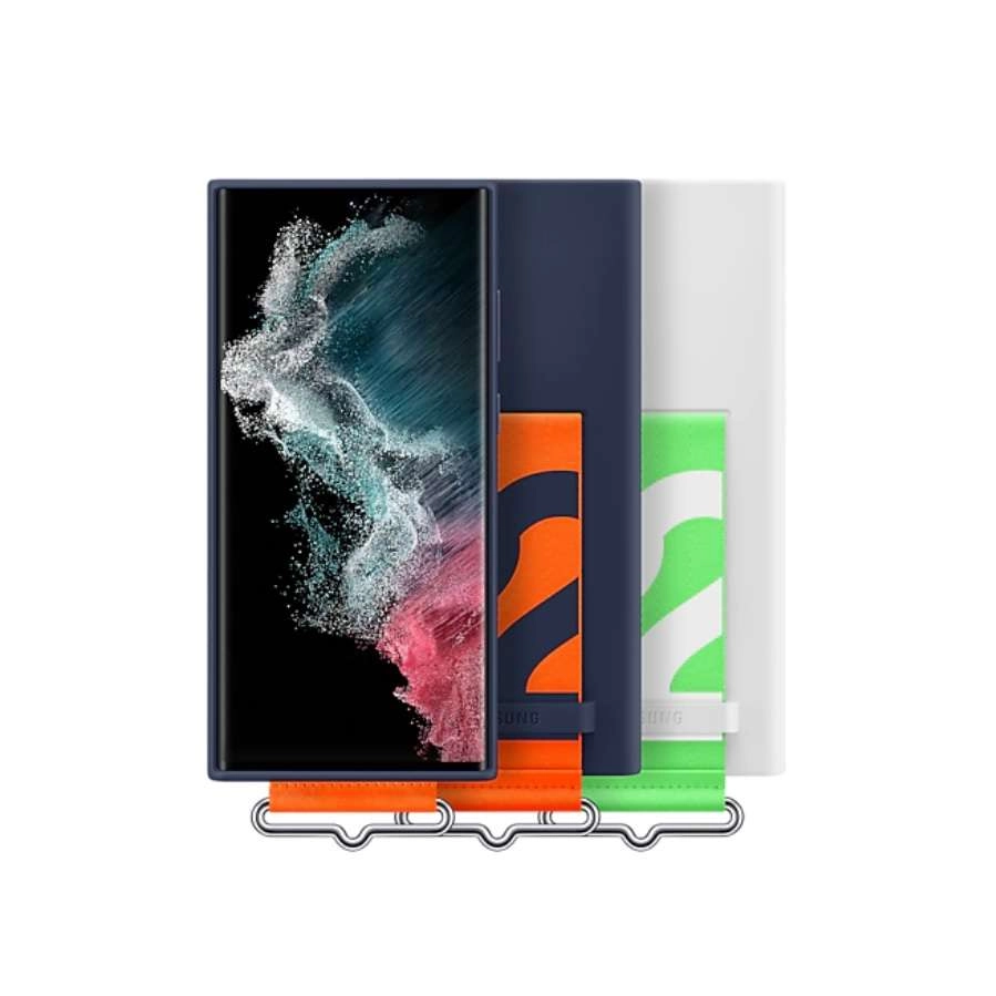 Ốp lưng Silicone Samsung Galaxy S22 Ultra 5G kèm dây đeo chính hãng